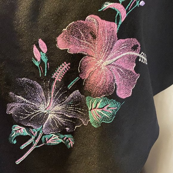 Beautiful 1970s Boho Hippie Dress With Flowers M-L - Picture 3 of 4